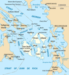 San Juan Islands map